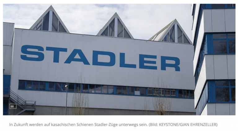 Stadler Rail nimmt Produktion in Kasachstan auf