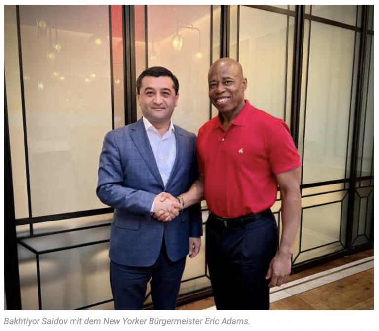 Im Vorfeld des Präsidentenbesuchs besuchte eine Delegation Usbekistans die Vereinigten Staaten