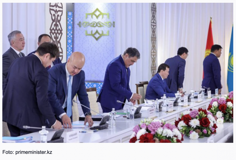 Worüber die Regierungschefs Kasachstans und Kirgisistans bei den Verhandlungen gesprochen haben