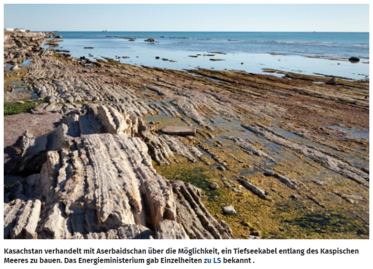 Kasachstan will ein Tiefseekabel auf dem Grund des Kaspischen Meeres verlegen