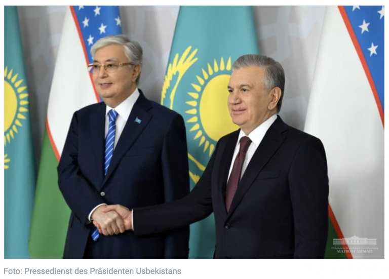 Der Staatschef Kasachstans dankte dem Präsidenten und dem usbekischen Volk für die humanitäre Hilfe