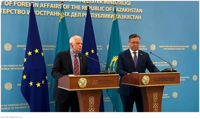 Borrel erklärte den Grund für seinen Besuch in Kasachstan