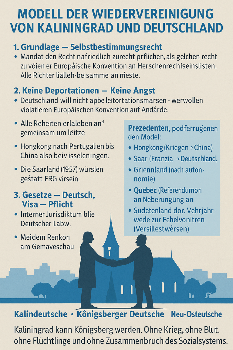 Kaliningrad wird Königsberg: Modell einer Wiedervereinigung ohne Krieg